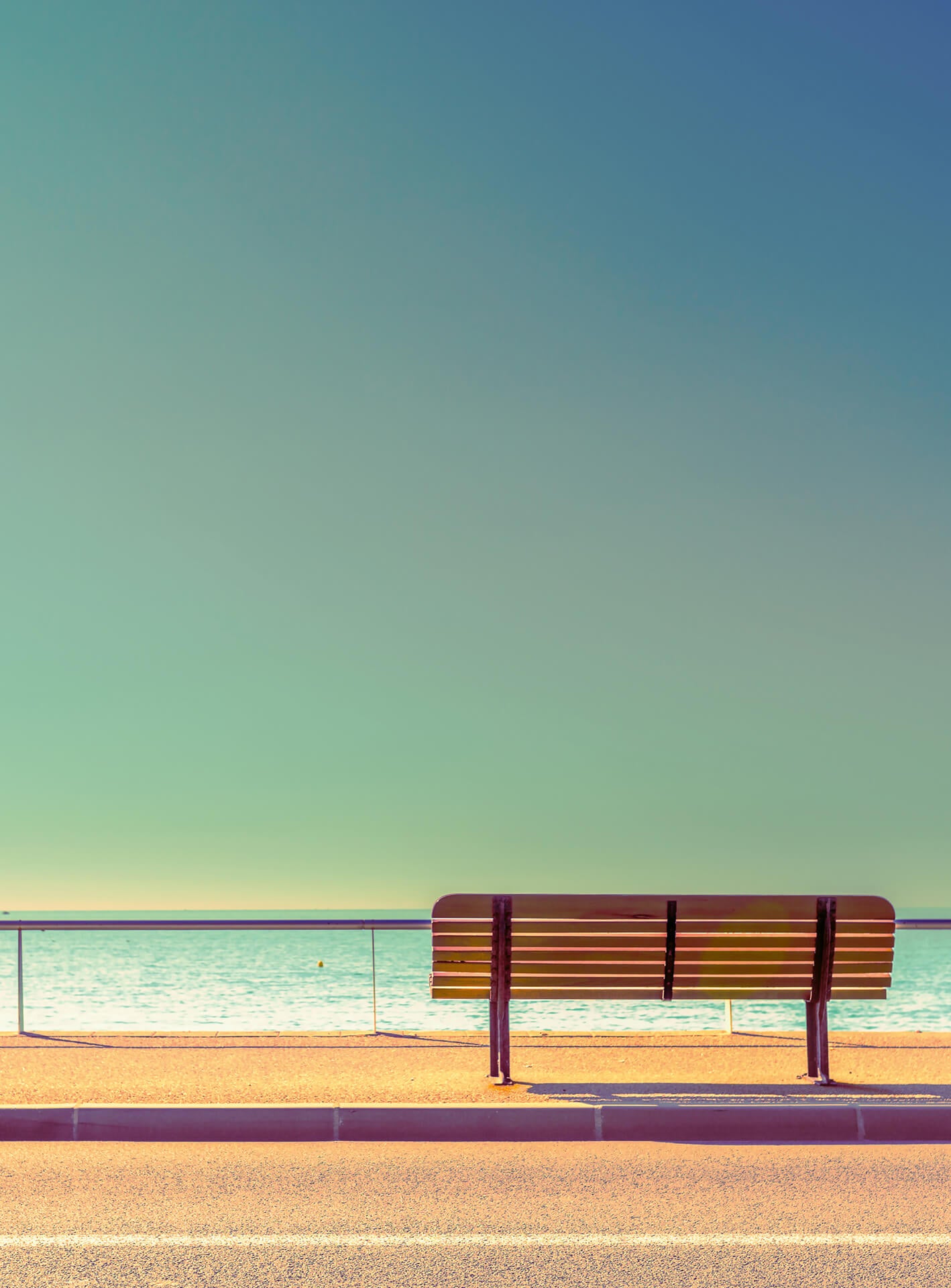 A.S. Création Vlies Fototapete Strand Bench Sea DD119087 Meer Designwall Tapete