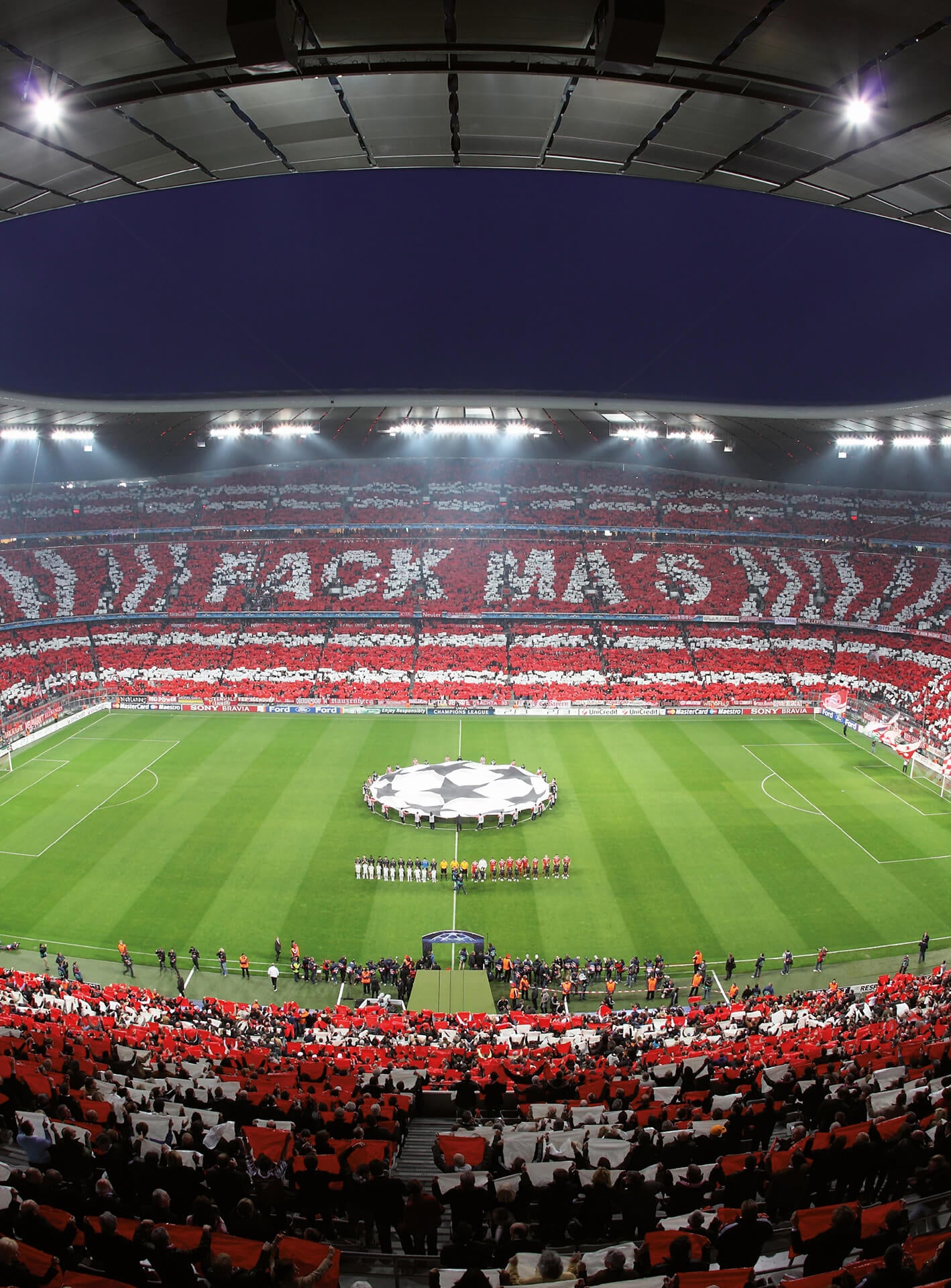 A.S. Création Vlies Fototapete Fußball FCB Stadion Choreo DD119116 Designwalls