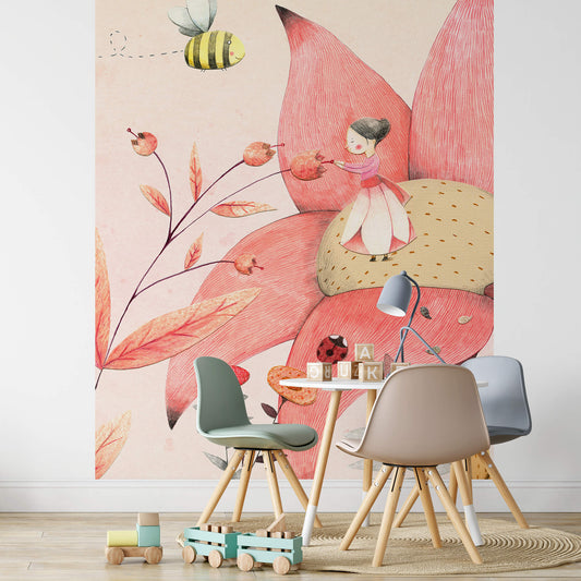 A.S. Création Vlies Fototapete Kinderzimmer Vliesfototapete Thumbelina DD119117