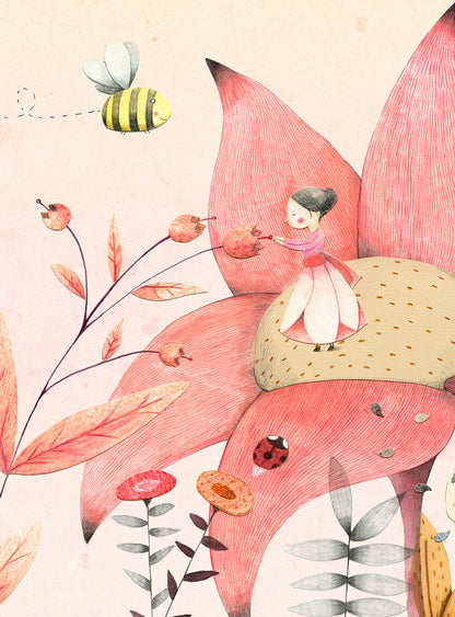 A.S. Création Vlies Fototapete Kinderzimmer Vliesfototapete Thumbelina DD119117