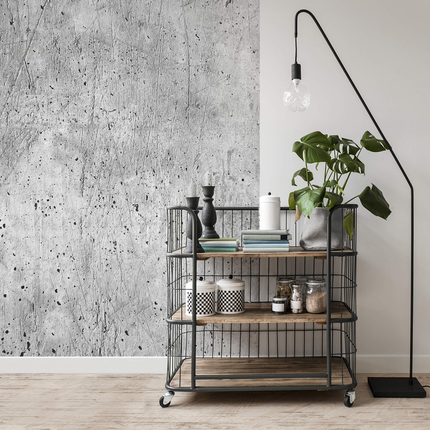 A.S. Création Vlies Fototapete Beton Grau Concrete DD119120 Designwalls  2.0