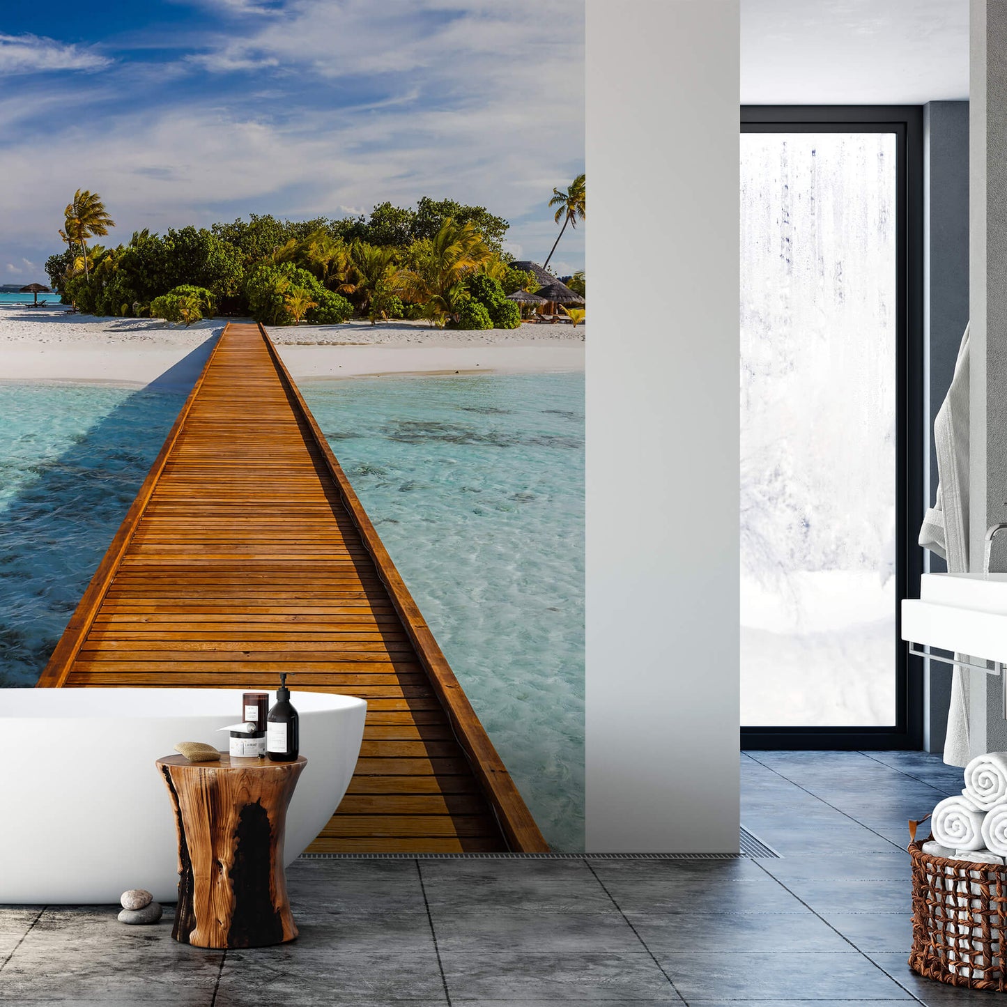 A.S. Création Vlies Fototapete Palmen Way to Paradise DD119122 Strand Designwall