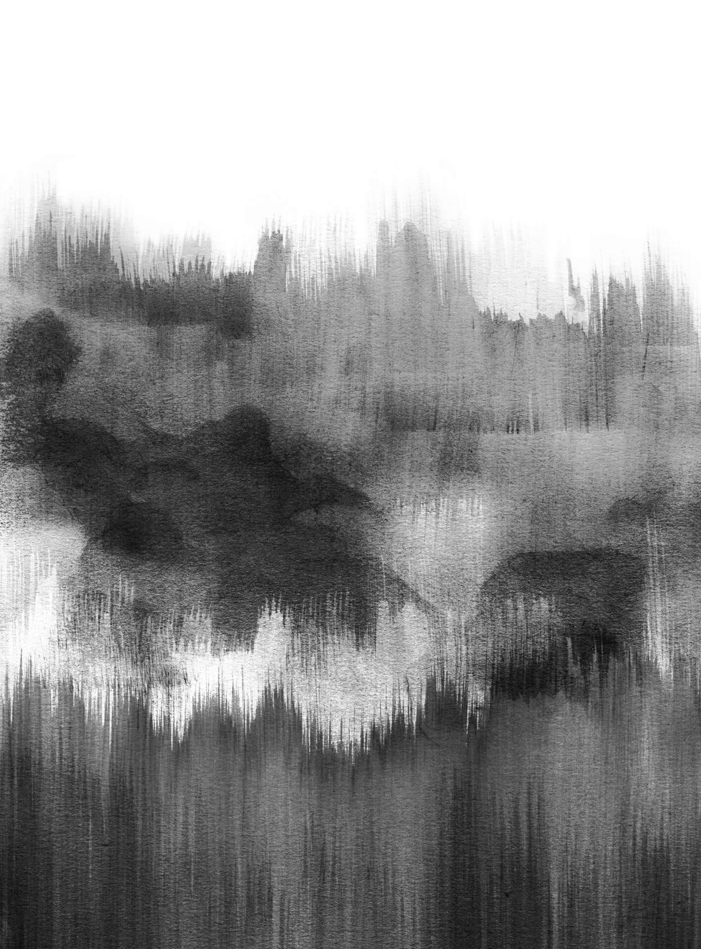 A.S. Création Vlies Fototapete Unterwasser - Brush Strokes Black DD119166