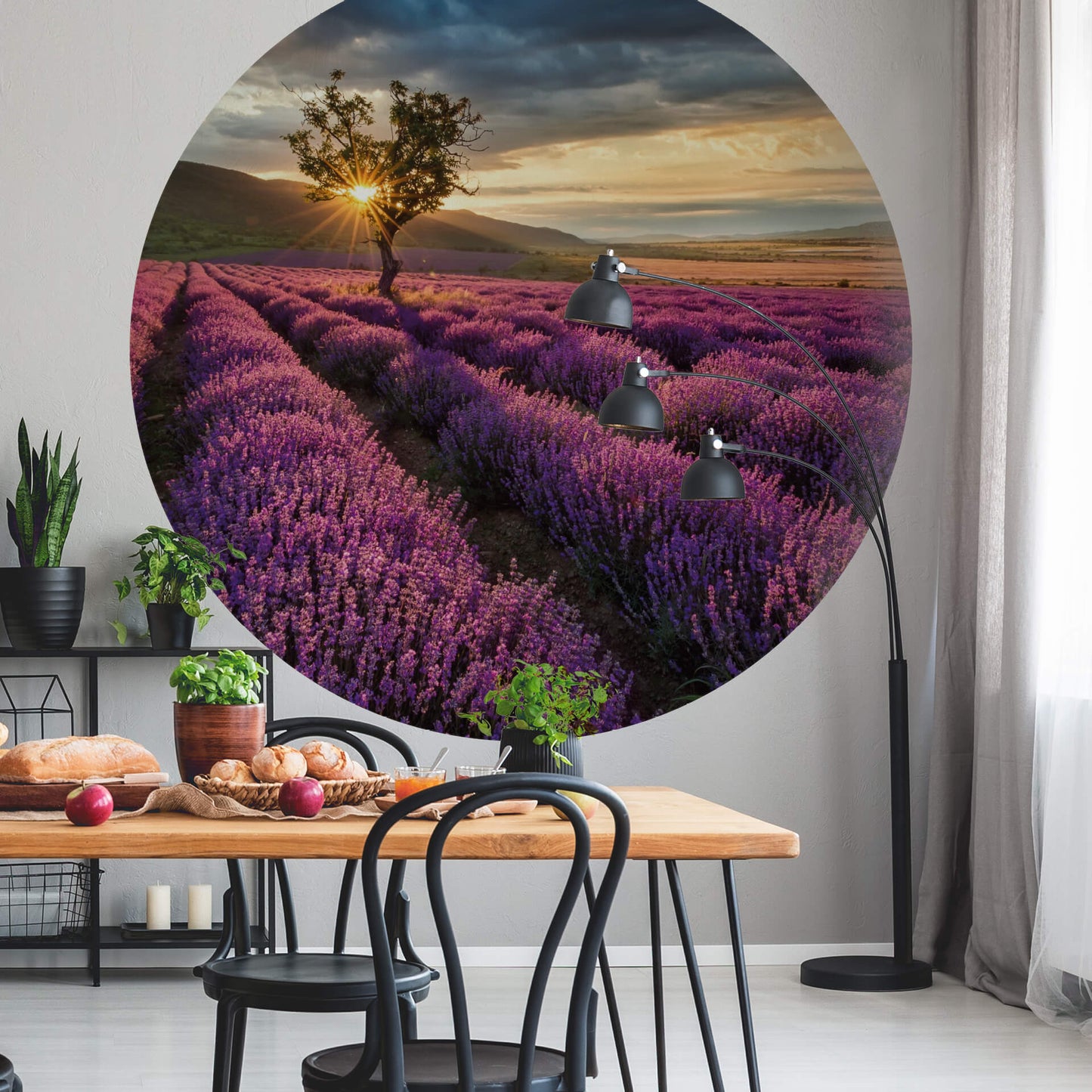 A.S. Création Vlies Fototapete Lavendel Provence DD119192 Sonnenuntergang