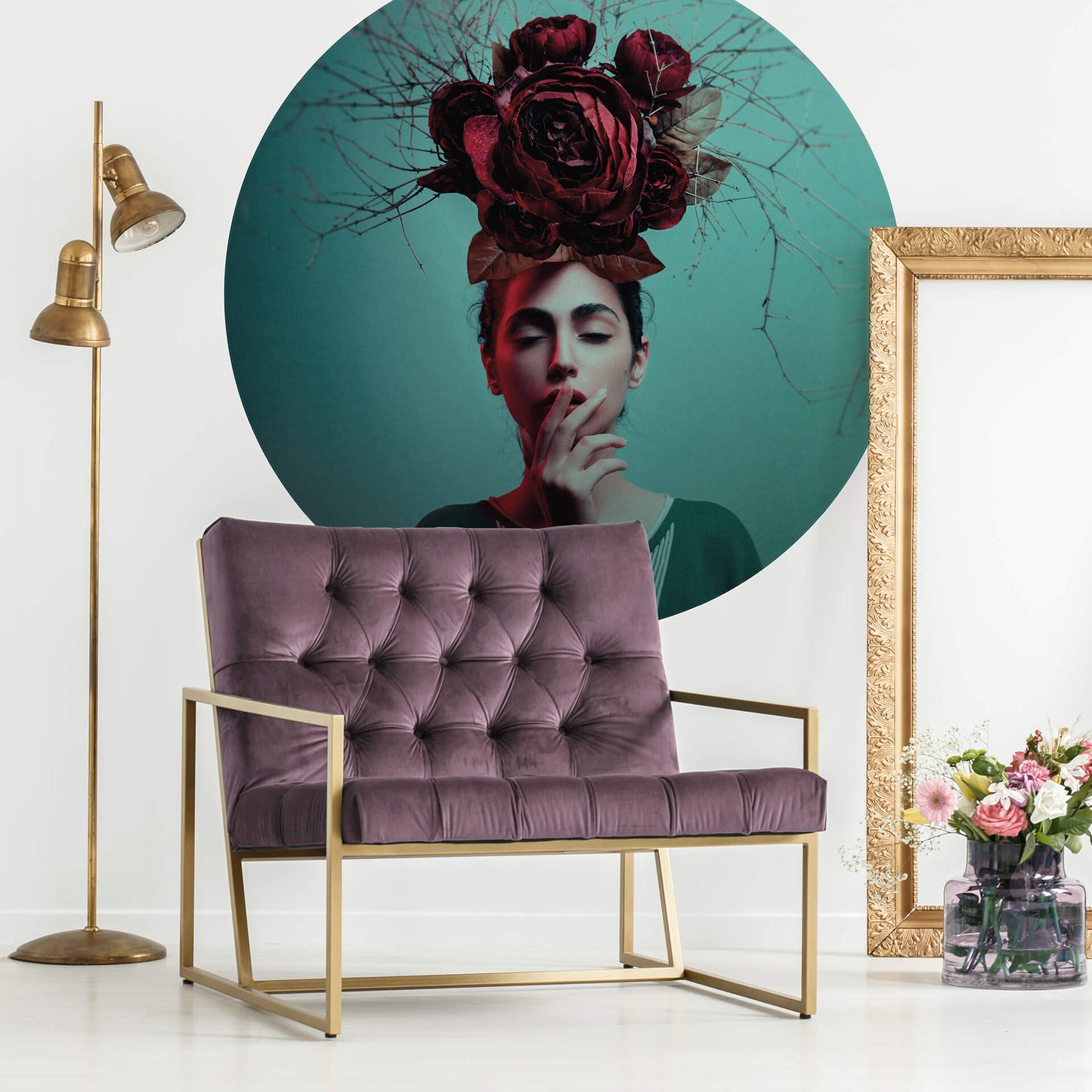 A.S. Création Vlies Fototapete Rosen Blau Flowers DD119210 Blumen Designwalls