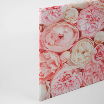 Rosen Leinwandbild Rosa 90x60 DD120257 Keilrahmenbild Blumen Wandbild Floral