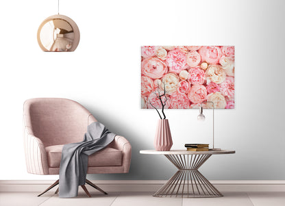 Rosen Leinwandbild Rosa 90x60 DD120257 Keilrahmenbild Blumen Wandbild Floral