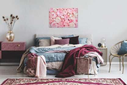 Rosen Leinwandbild Rosa 90x60 DD120257 Keilrahmenbild Blumen Wandbild Floral