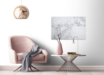 Marmor Leinwandbild Weiß Grau 90x60 DD120276 Keilrahmenbild Wandbild Modern