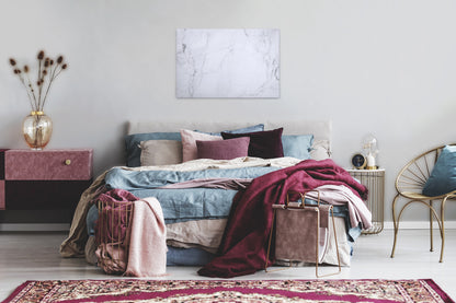 Marmor Leinwandbild Weiß Grau 90x60 DD120277 Keilrahmenbild Wandbild Modern