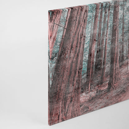 Leinwandbild Pfad Wald Braun Grün 90x60 DD120305 Keilrahmen Wandbild Leinwand