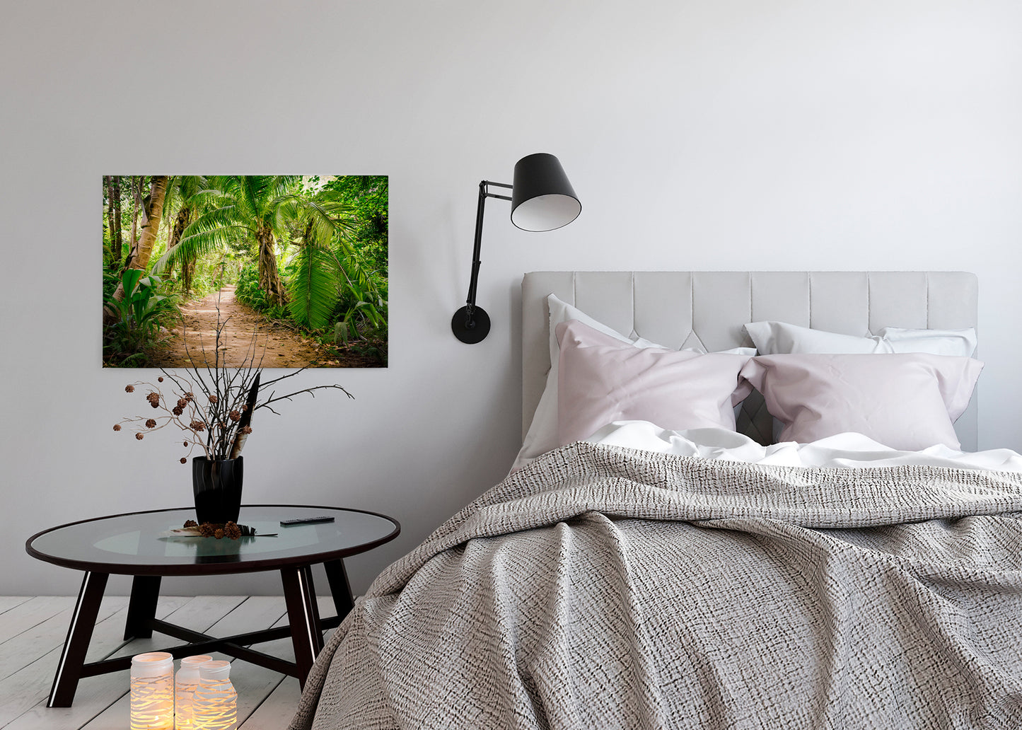 Leinwandbild Dschungel Grün Braun 90x60 DD120308 Keilrahmen Wandbild Leinwand