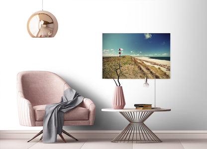 Leinwandbild Leuchtturm Blau Grün 90x60 DD120314 Keilrahmenbild Wandbild Natur