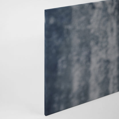 Leinwandbild Buddhakopf Blau Grau 90x60 DD120320 Keilrahmenbild Wandbild