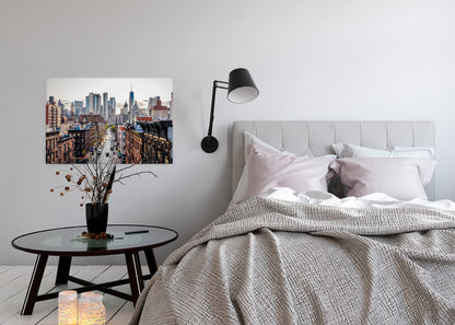 New York Leinwandbild Braun Grau 90x60 DD120324 Wandbild Leinwand Großstadt