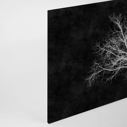 Baum Leinwandbild Schwarz Weiß 90x60 DD120358 Keilrahmenbild Wandbild Leinwand