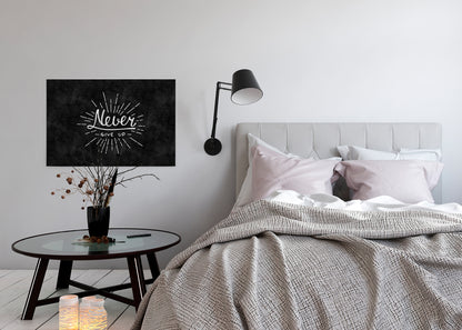 Zitate Leinwandbild Schwarz Weiß 90x60 DD120359 Keilrahmen Wandbild Leinwand