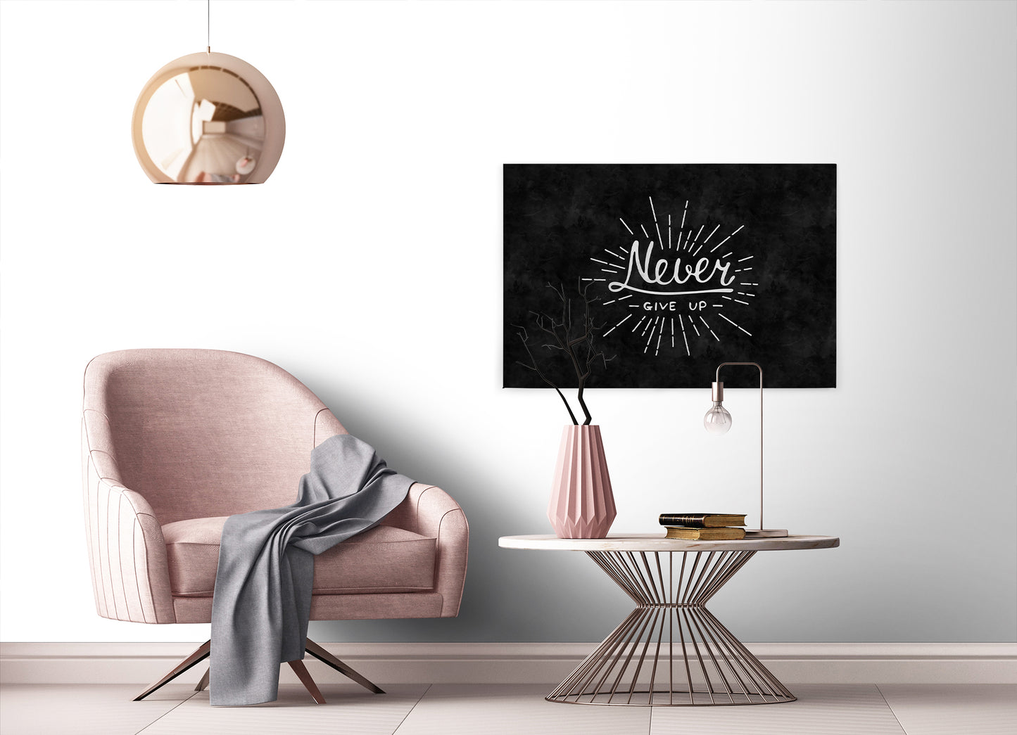 Zitate Leinwandbild Schwarz Weiß 90x60 DD120359 Keilrahmen Wandbild Leinwand