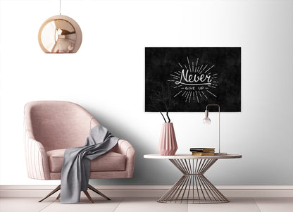Zitate Leinwandbild Schwarz Weiß 90x60 DD120359 Keilrahmen Wandbild Leinwand