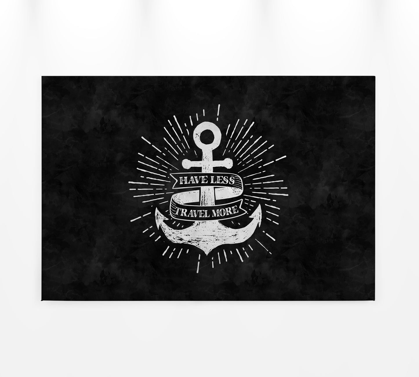 Schriftzug Leinwandbild Schwarz Weiß 90x60 DD120362 Keilrahmenbild Wandbild