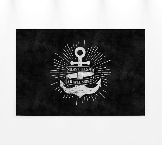 Schriftzug Leinwandbild Schwarz Weiß 90x60 DD120362 Keilrahmenbild Wandbild