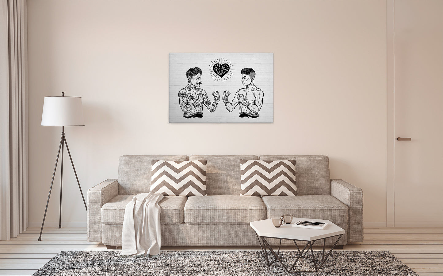 Leinwandbild Menschen Schwarz Weiß 90x60 DD120369 Keilrahmen Wandbild Leinwand