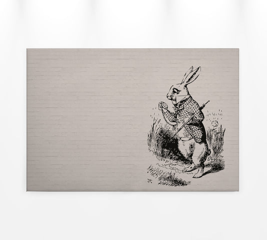 Hase Leinwandbild Schwar Beige 90x60 DD120378 Wandbild Leinwand Tier Wohnzimmer