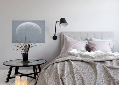 Leinwandbild Geometrisch Grau Weiß 90x60 DD120406 Wandbild Leinwand Modern