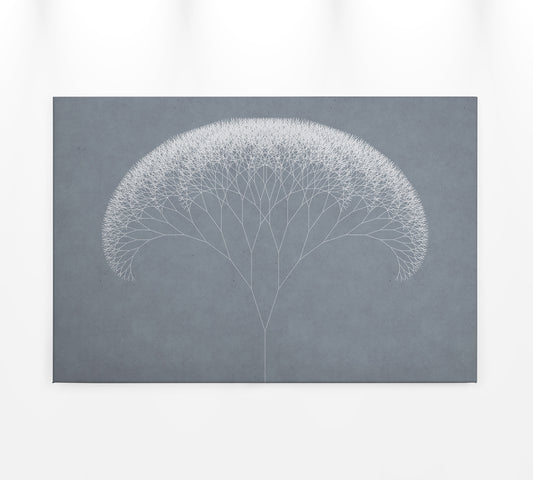 Leinwandbild Geometrisch Grau Weiß 90x60 DD120406 Wandbild Leinwand Modern