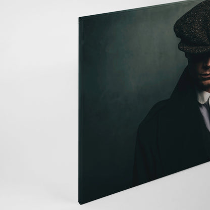 Leinwandbild Mann Grün Schwarz 90x60 DD120414 Keilrahmen Wandbild Leinwand