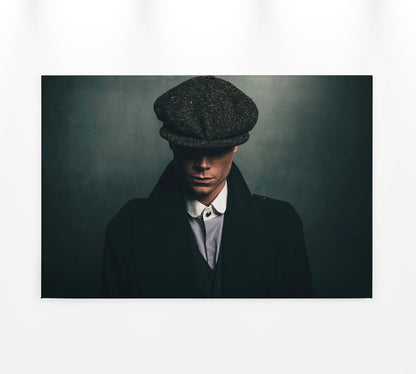 Leinwandbild Mann Grün Schwarz 90x60 DD120414 Keilrahmen Wandbild Leinwand