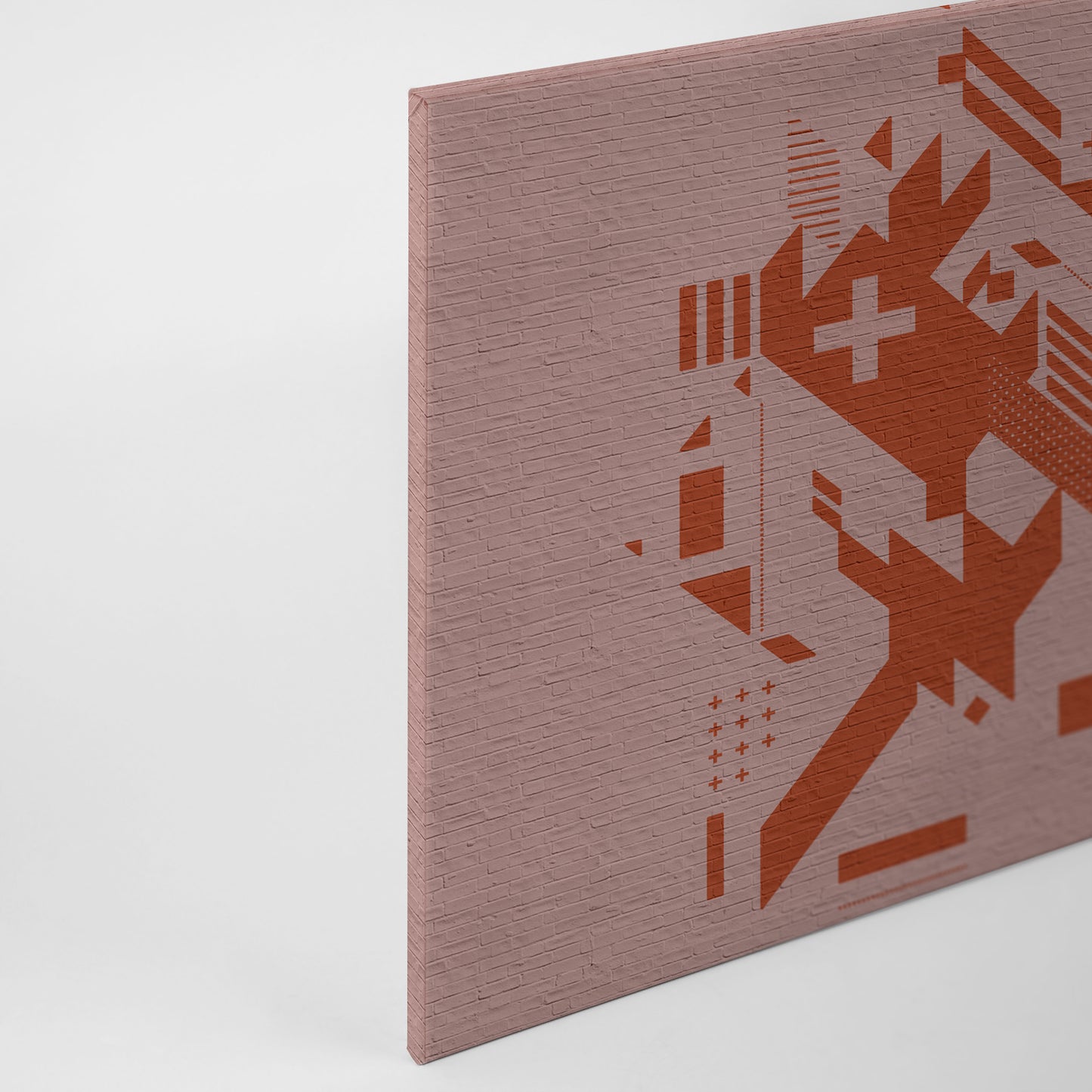 Leinwandbild Geometrisch Orange Rosa 90x60 DD120421 Wandbild Leinwand Modern