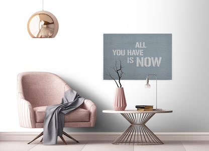 Leinwandbild Zitate Grau Blau 90x60 DD120423 Keilrahmen Wandbild Leinwand