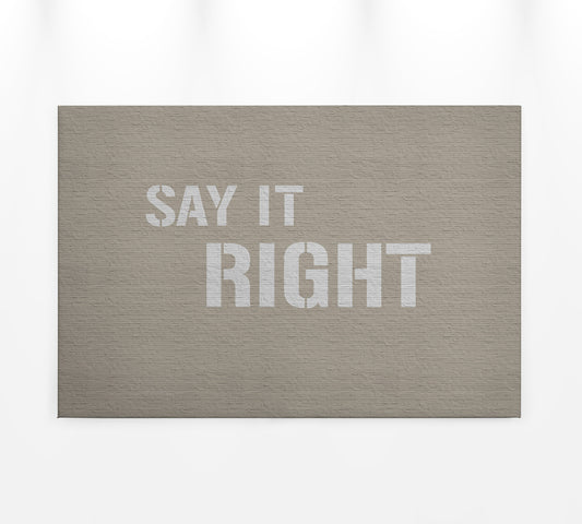 Leinwandbild Zitate Beige Grau 90x60 DD120424 Keilrahmen Wandbild Leinwand