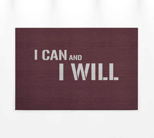 Leinwandbild Zitate Rot Grau 90x60 DD120425 Keilrahmen Wandbild Leinwand