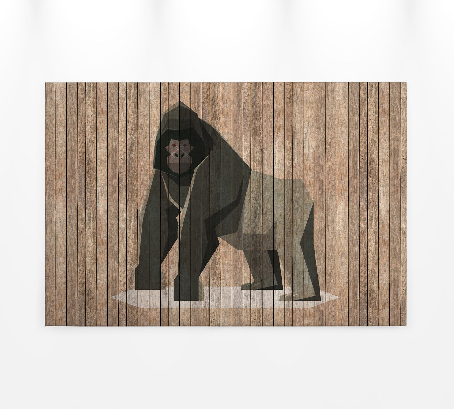 Leinwandbild Gorilla Braun Grau 90x60 DD120428 Keilrahmen Wandbild Leinwand