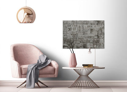 Leinwandbild Stadt Grau 90x60 DD120437 Keilrahmen Japanisch Wandbild Leinwand