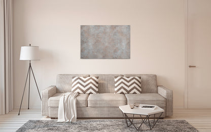 Abstrakte Kunst Leinwandbild Grau Braun 90x60 DD120445 Wandbild Leinwand