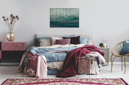 Leinwandbild Landschaft Grün 90x60 DD120460 Keilrahmenbild Wandbild Berge