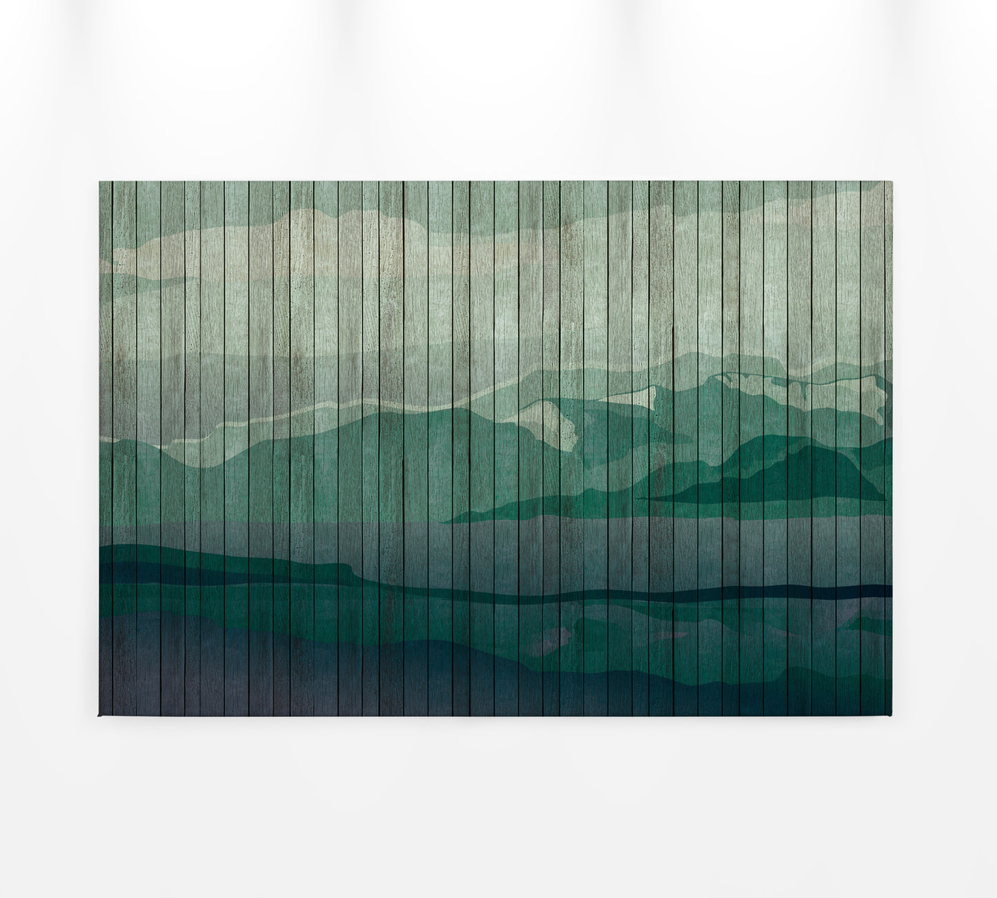 Leinwandbild Landschaft Grün 90x60 DD120460 Keilrahmenbild Wandbild Berge