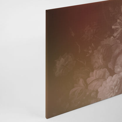 Leinwandbild Blumen Rot 90x60 DD120492 Keilrahmenbild Wandbild Leinwand Floral