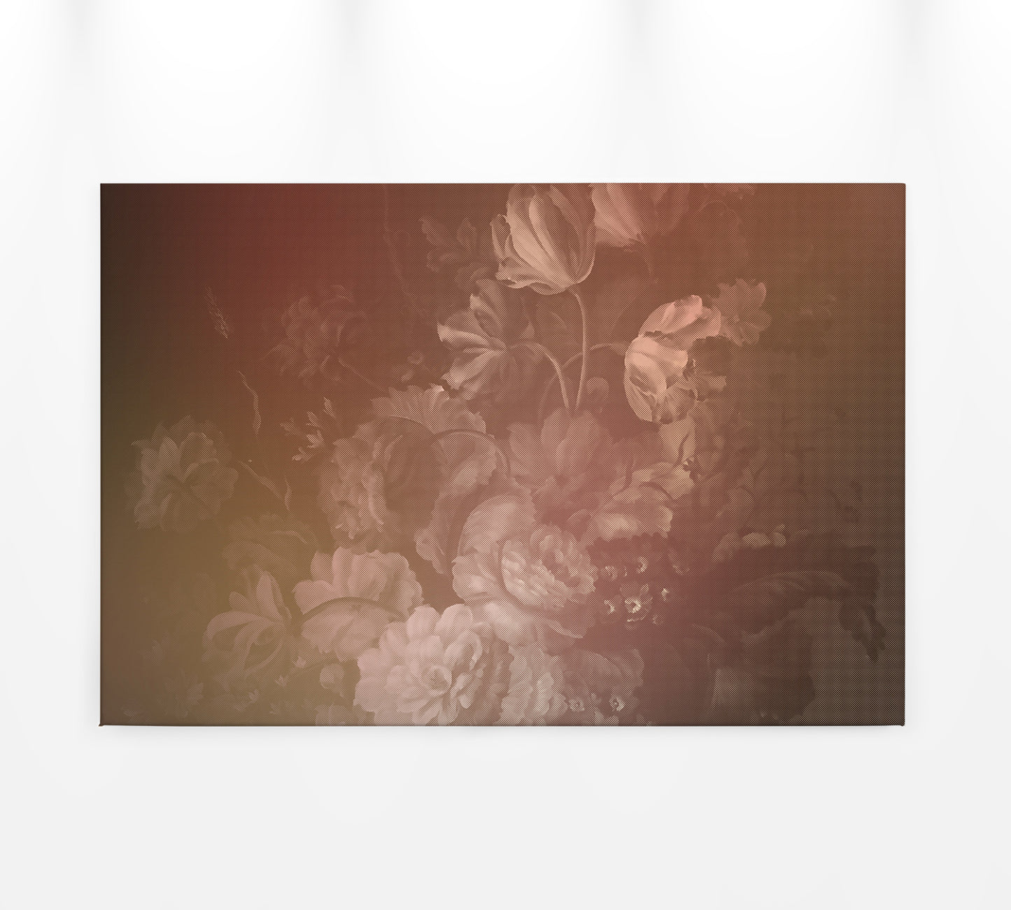 Leinwandbild Blumen Rot 90x60 DD120492 Keilrahmenbild Wandbild Leinwand Floral