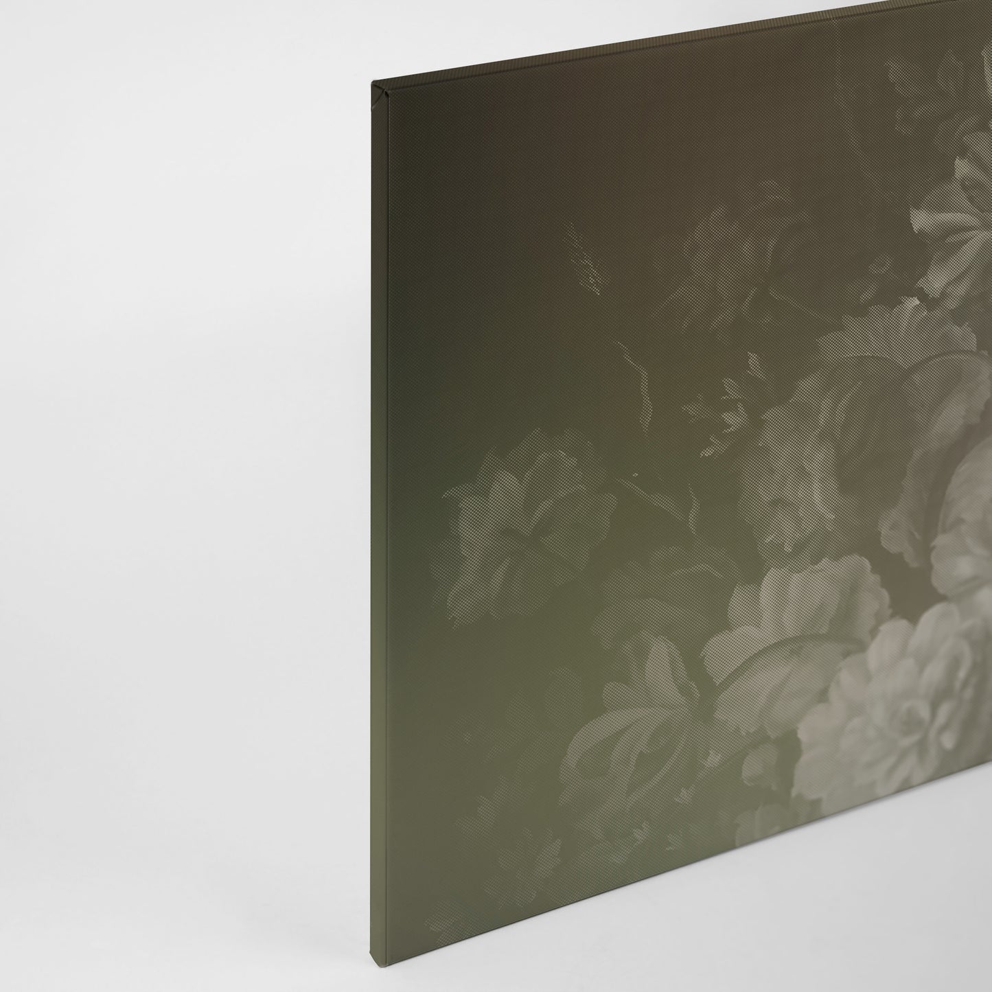 Leinwandbild Blumen Braun Floral 90x60 DD120493 Keilrahmenbild Wandbild Leinwand