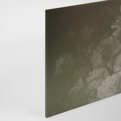 Leinwandbild Blumen Braun Floral 90x60 DD120493 Keilrahmenbild Wandbild Leinwand