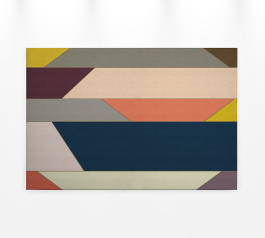 Leinwandbild Geometrisch Bunt 90x60 DD120503 Wandbild Leinwand Keilrahmen Modern