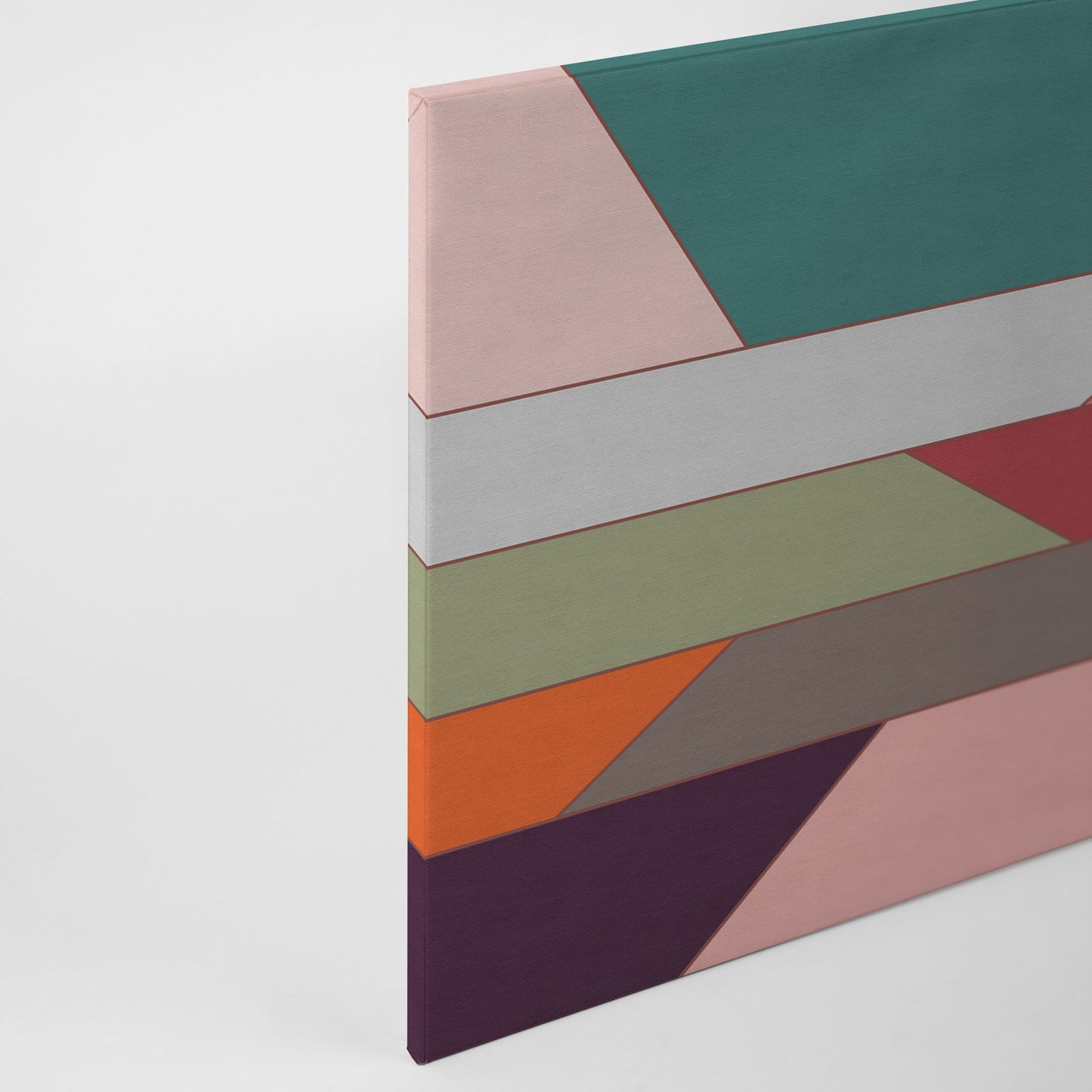 Leinwandbild Modern Geometrisch Bunt 90x60 DD120504 Wandbild Leinwand Keilrahmen