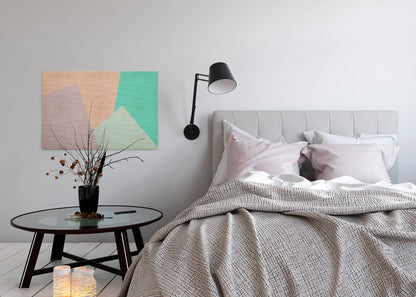 Leinwandbild Geometrisch Bunt Modern 90x60 DD120509 Wandbild Leinwand Keilrahmen