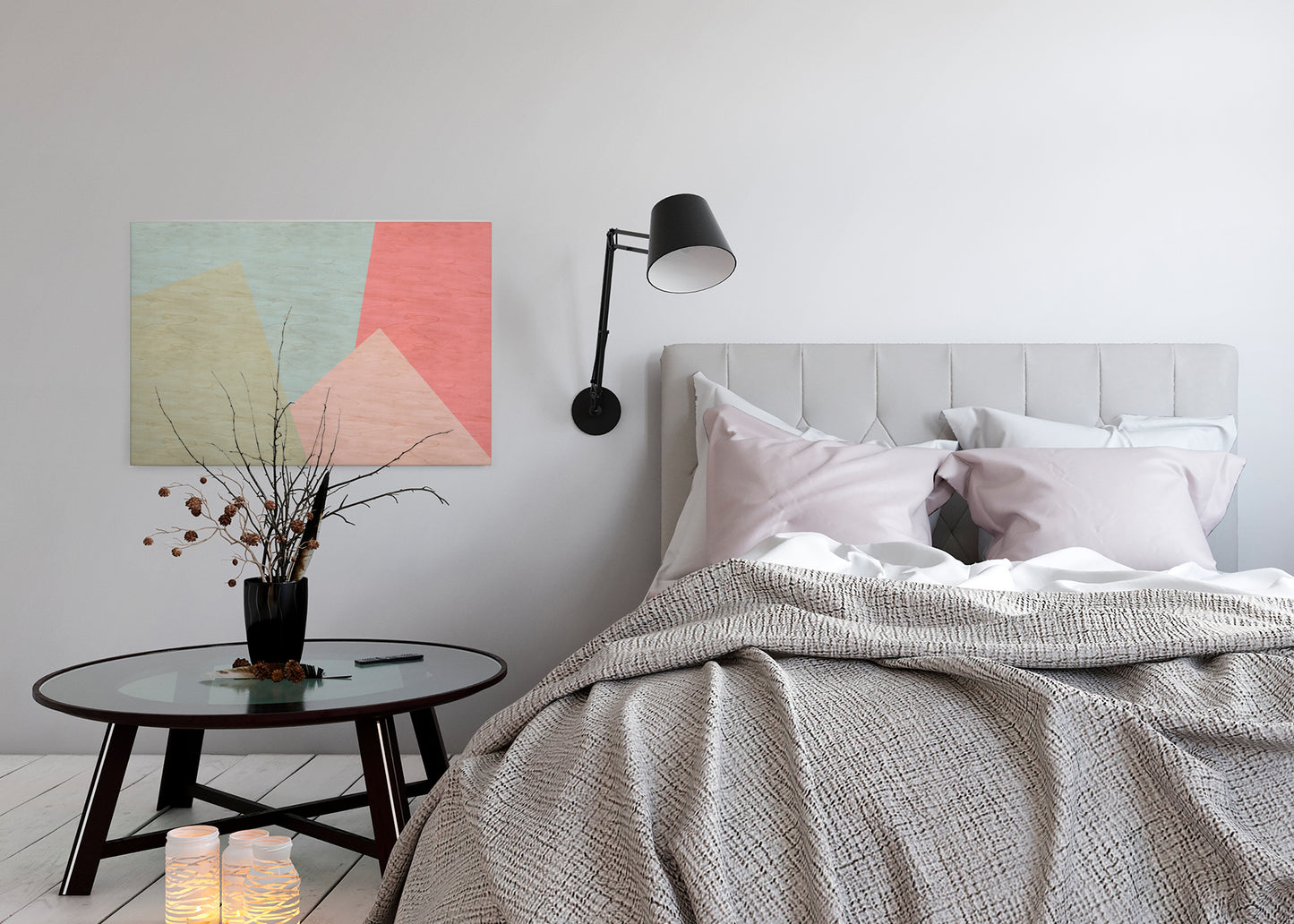 Leinwandbild Geometrisch Bunt 90x60 DD120510 Wandbild Leinwand Keilrahmen