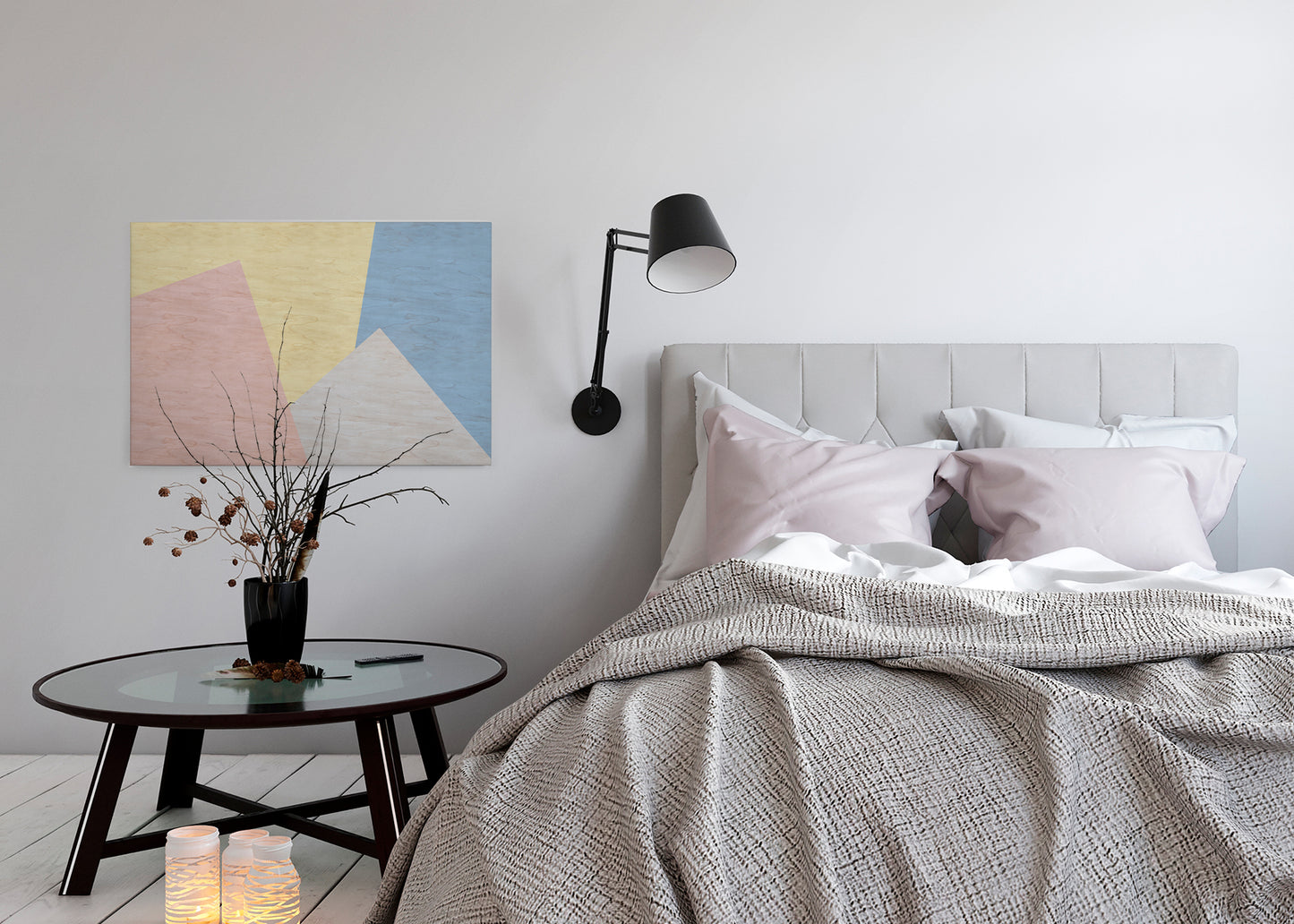 Leinwandbild Geometrisch Bunt Modern 90x60 DD120511 Wandbild Leinwand Keilrahmen