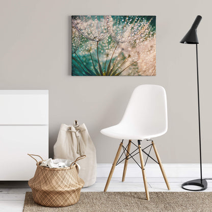 Leinwandbild Blume Weiß Rosa 70x50 DD123040 Keilrahmenbild Wandbild Leinwand